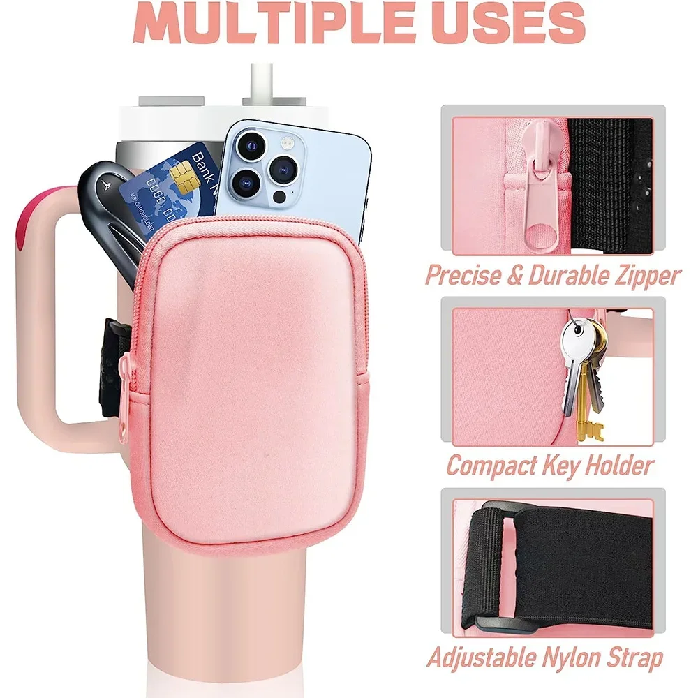 Water Bottle Pouch Multi-functional Handheld Water Cup Bag Women's Fitness Accessory Sports Kettle Accessory Wrist Pouch