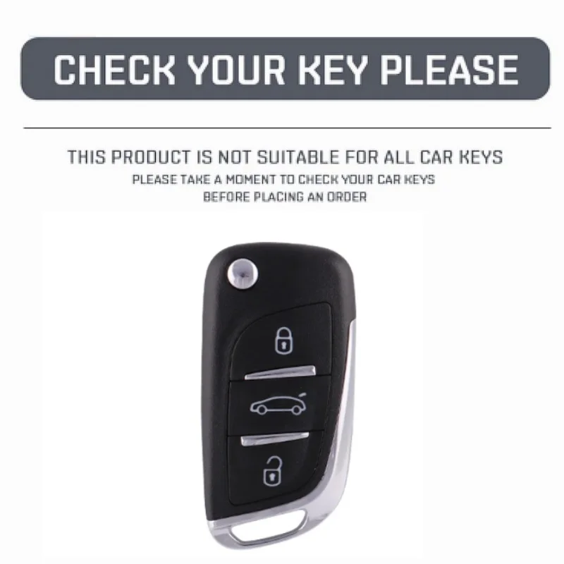 For Citroen C1 C2 C3 C4 C5 XSARA PICA For Peugeot 306 407 807 For DS DS3 DS4 DS5 DS6 Leather Car Flip Key Case Cover Shell Fob