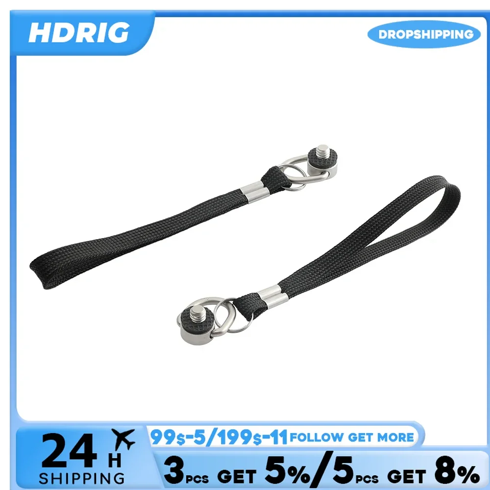 HDRIG 1/4 "Montage Schraube Edelstahl Made Mit Anti-verloren Hand Strap Schleife Für Quick Release Platte (2 stück)