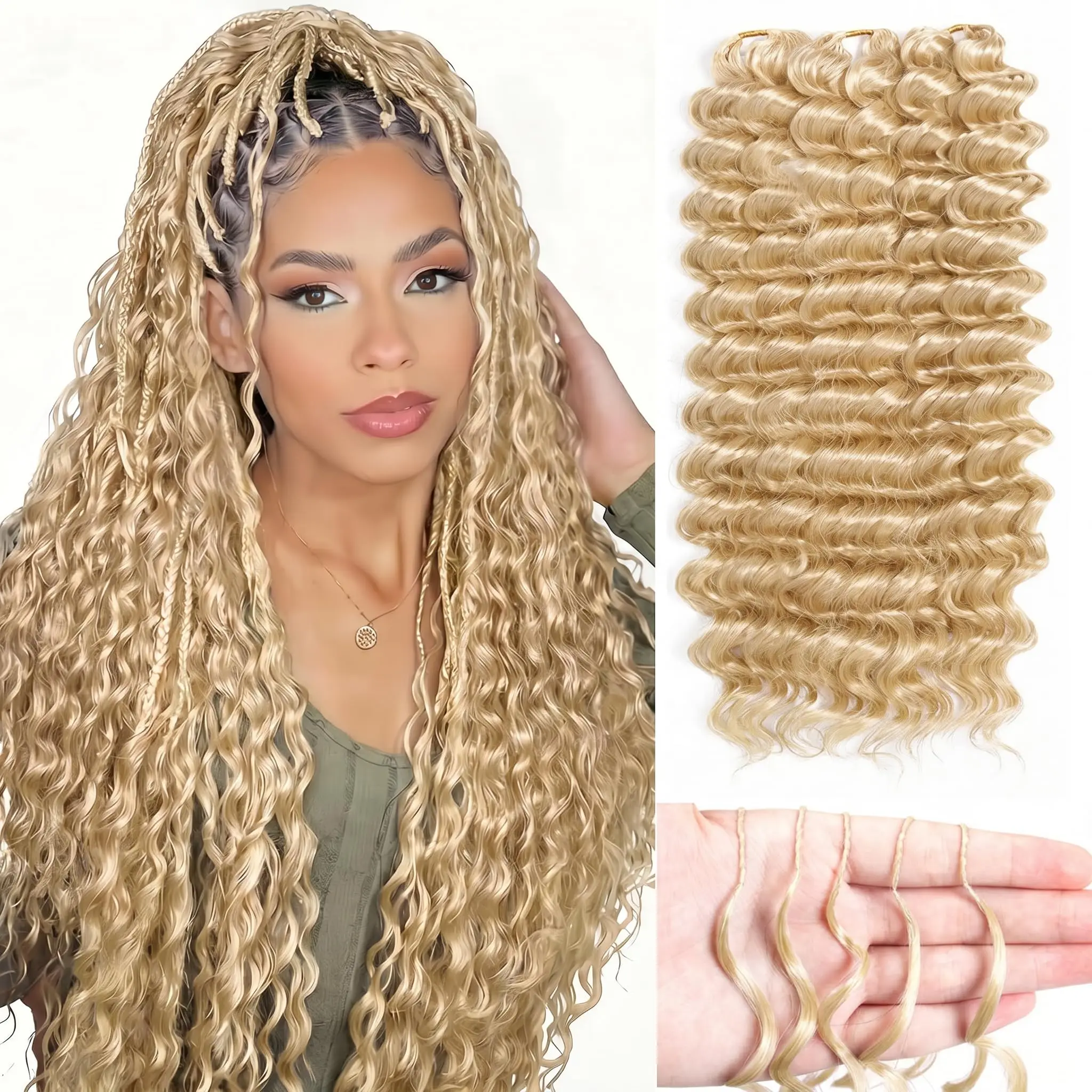 613-feather-crochet-braids-boho-human-hair-for-braiding-deep-wave-pre-separated-miracle-knots-crochet-100-human-hair-extensions
