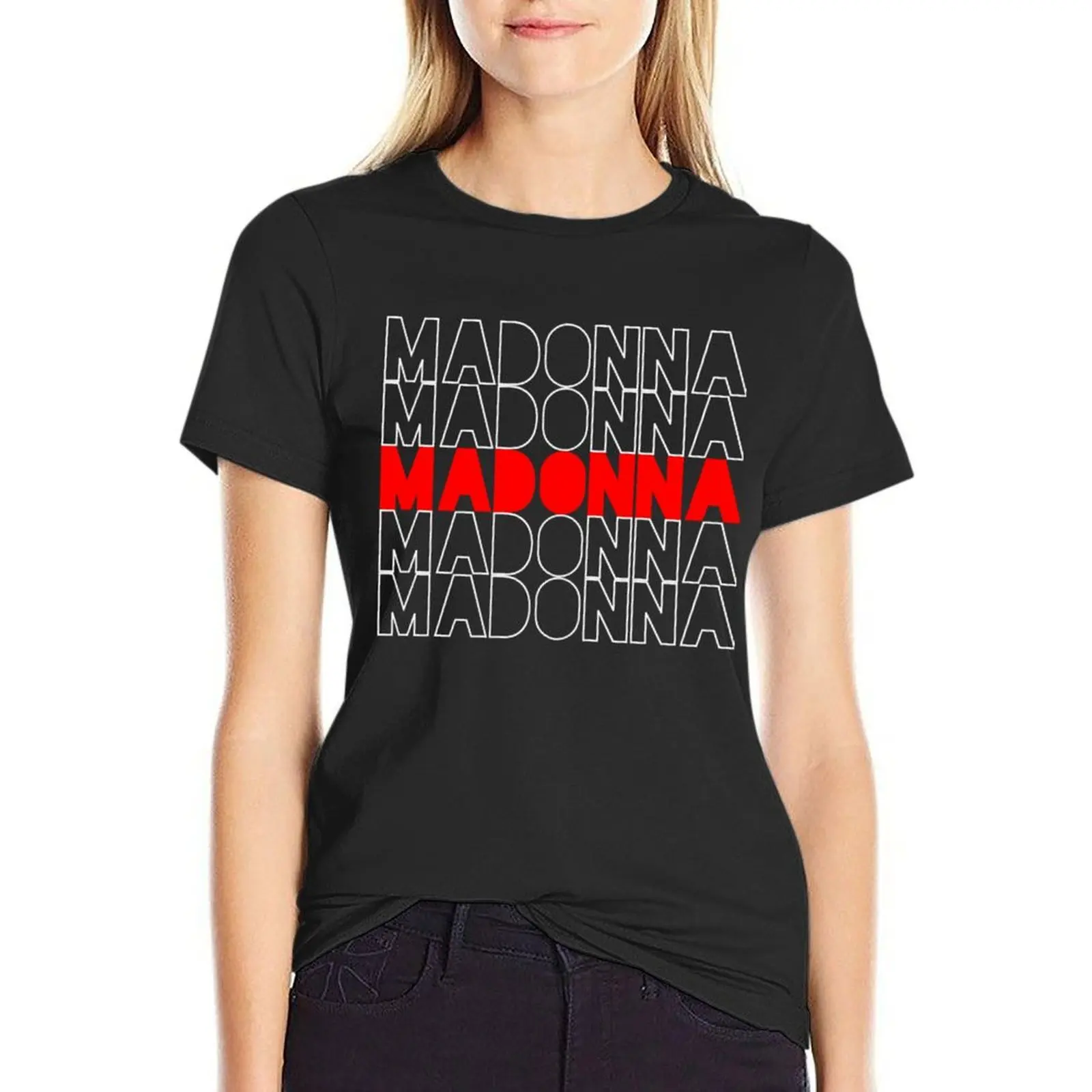 Madonna T-Shirt customs vintage clothes sublime workout shirts for Women loose fit