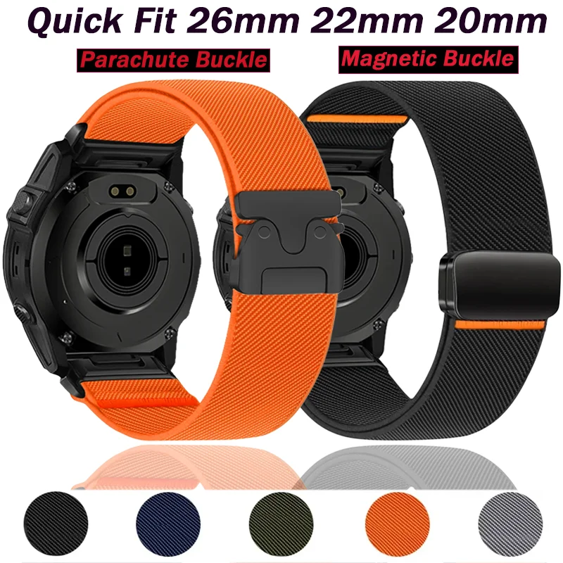 �y�Z�[�����z�N�C�b�N�t�B�b�g 26mm 22mm 20mm �i�C�����X�g���b�v Garmin Quatix 8 Fenix 8 Tactix8 43/47/51mm Fenix E/7/7X/7S Pro Instinct 3 �u���X���b�g�o���h�p