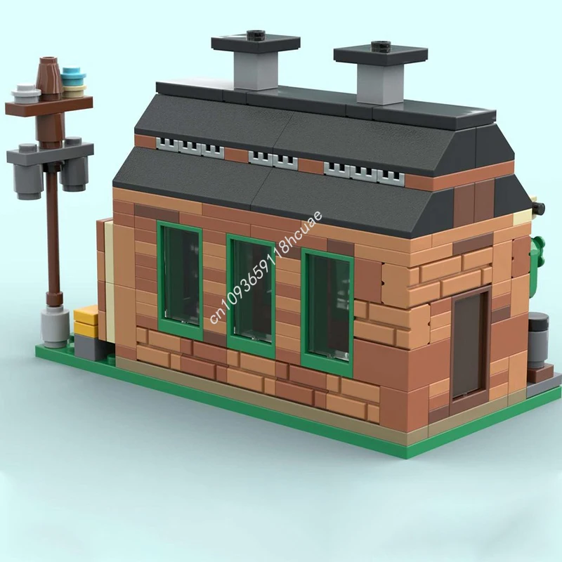 277pcs MOC Old Train Engine Shed Mini Build nan Party Favor Goodie Bag Option Master Collector Edition Model  Buildings Blocks
