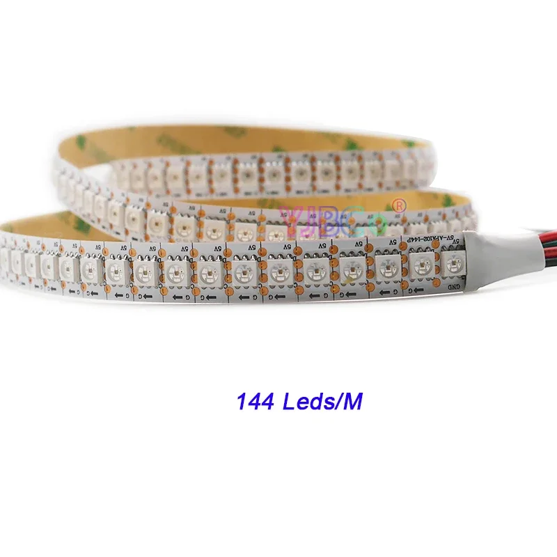 5V APA102 LED Strip 5050 RGB IC pixels Smart Lights Tape Addressable DATA and CLOCK seperately 30/60/144 leds/m 1m/2m/3m/4m/5m