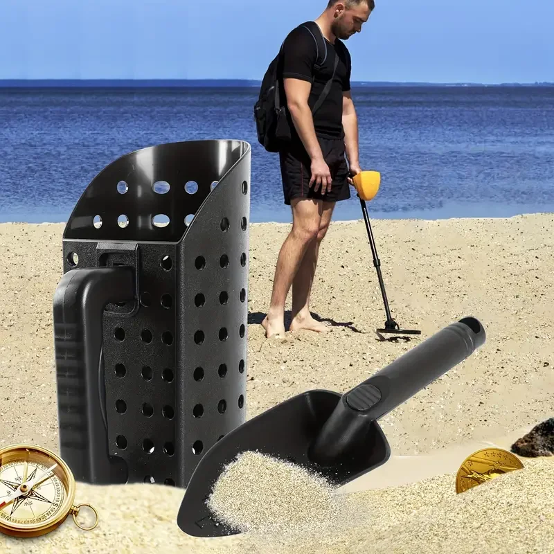 

ABS Plastic Beach Shovel Sand Sifter Sand Scoop Metal Detector Sand Scoop Shovel Set for Beach Metal Detecting Accessories
