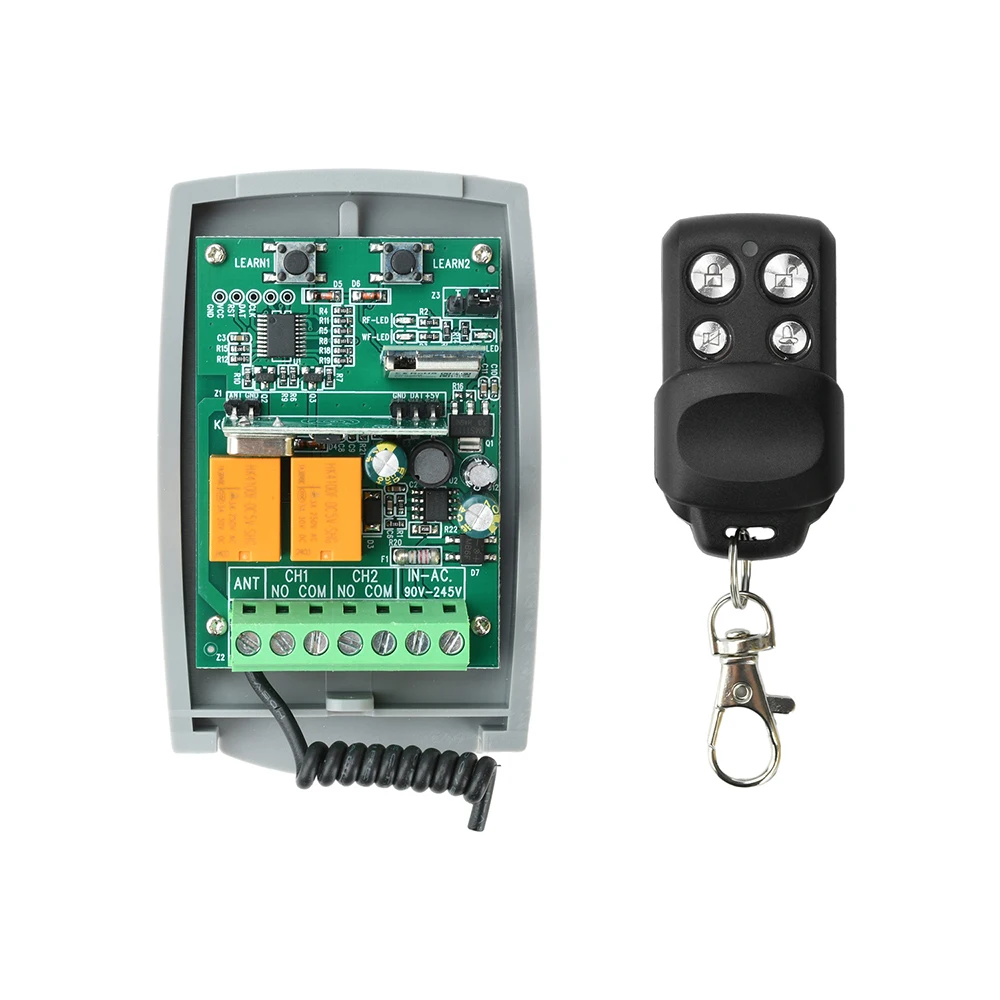 

Универсальный Wi-Fi-приемник Tuya Smart для гаражных ворот, контроллер дистанционного управления воротами 433 МГц 433,92 МГц