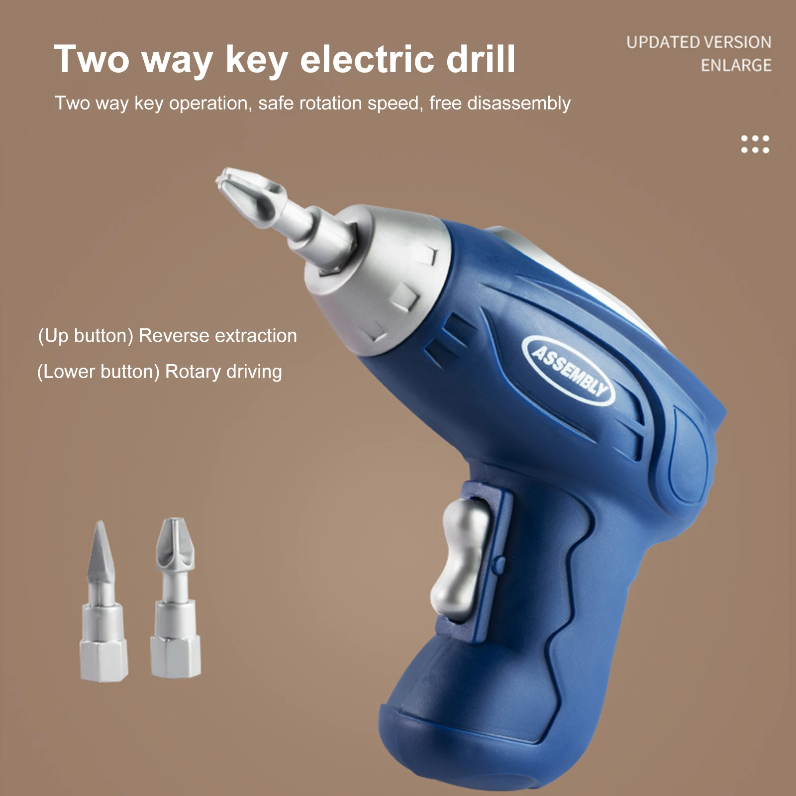 DIY Kids Repair Tool Kit Puzzle Toys Educational Building Toys for Boys Girls Electric Drill Screw Tool Set Pretend Play Toys