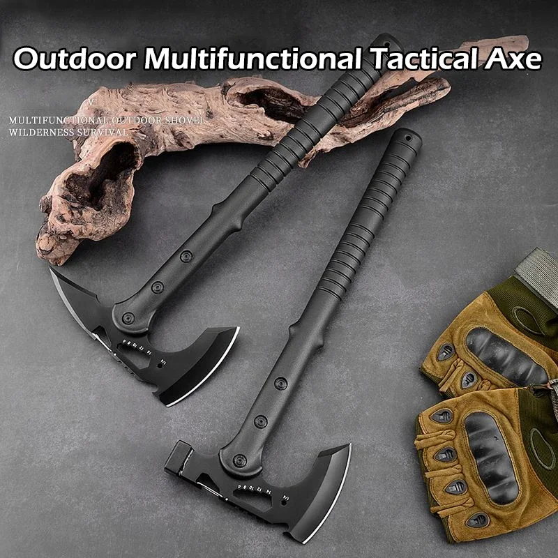 

1PCS Outdoor EDC Multi Functional Tactical Axe Camping Survival Tree Chopping Engineer Axe Car Tools