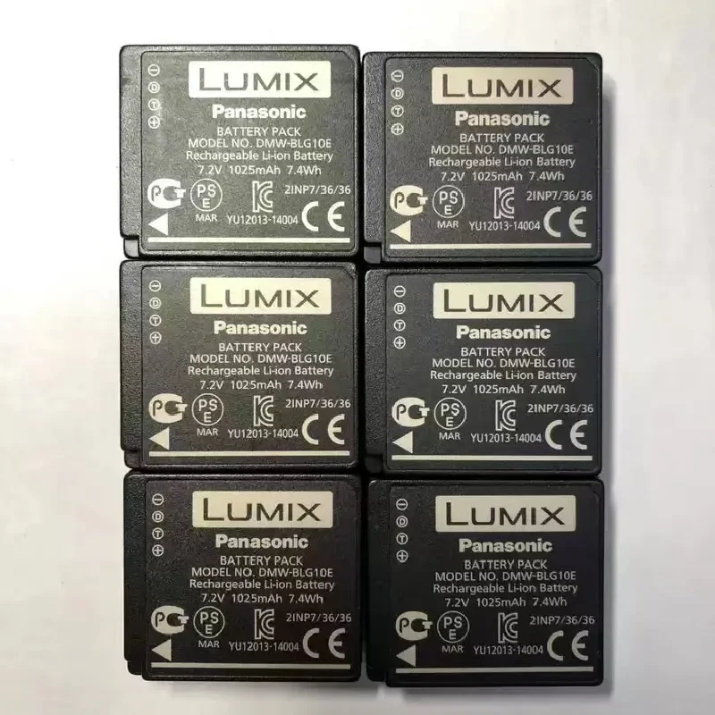 100%Original 1025mAh for Panasonic BLG10E BLG10GK G110 G100 LX100 GF3/5/6 GX7/9 GX80/85 ZS110/220 ZS70/80 Camera Battery Charger