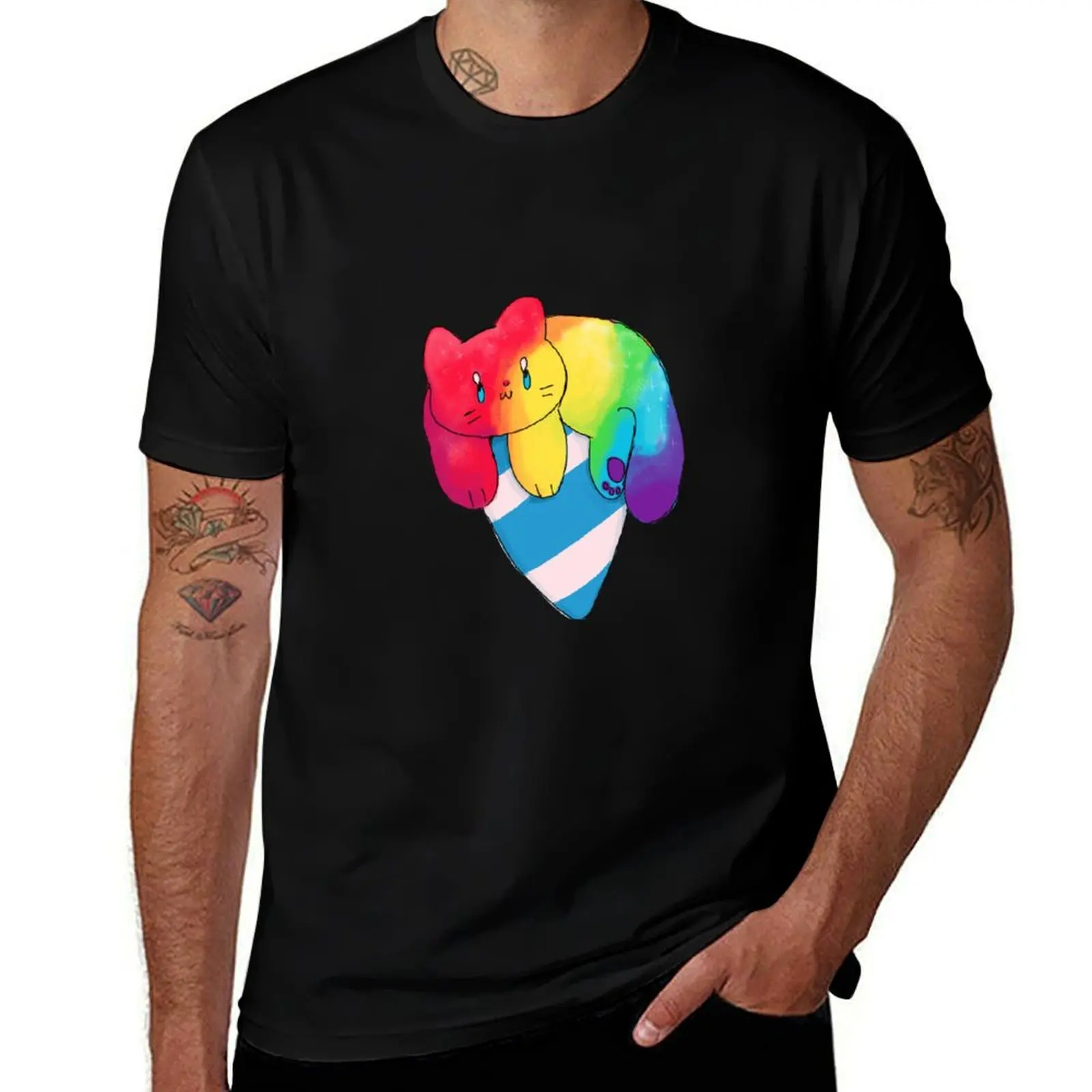 rainbow shave ice kitty T-Shirt UV Sun Protection Tee Shirt T-Shirt