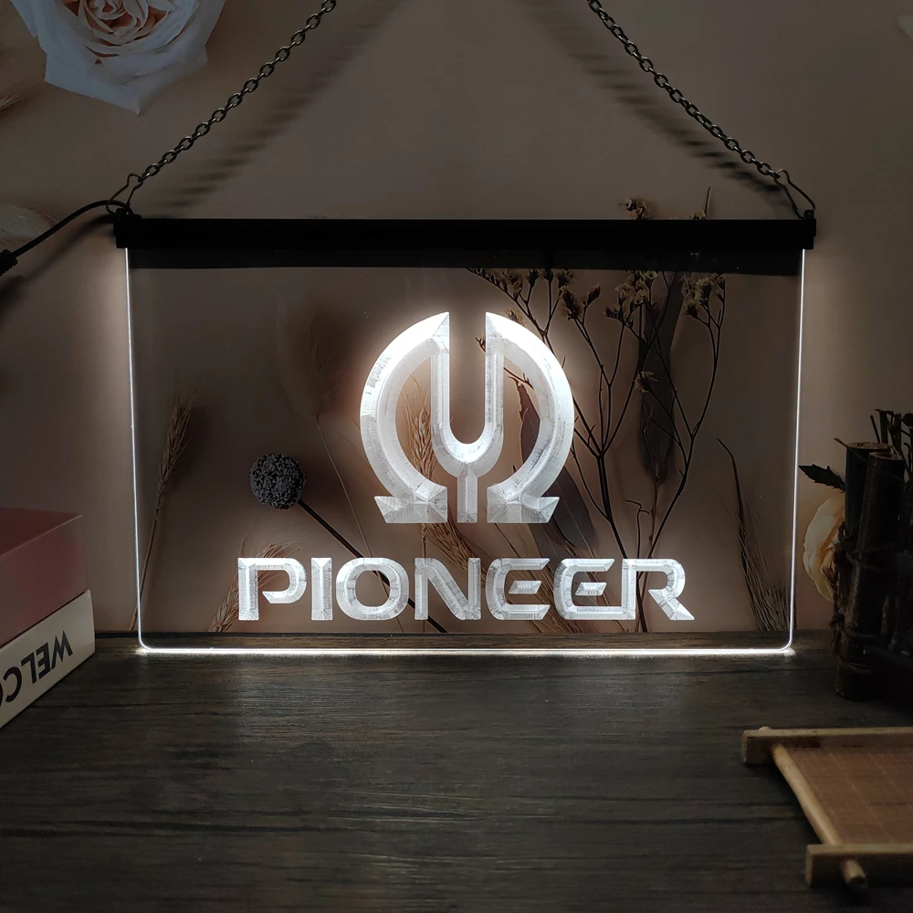 Pioneer Vu LED Neon Sign-3D Carving Wall Art for Home,Room,Bedroom,Office,Farmhouse Decor