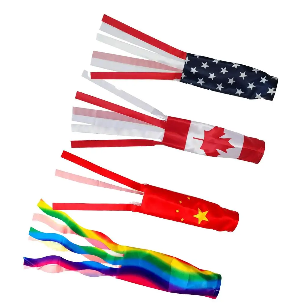 1Pc Windsock Flag with Flowing Great for festivals camping caravanning