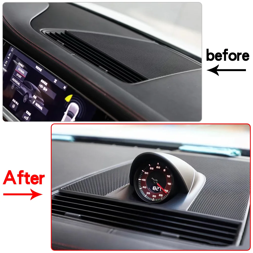 Racing Stopwatch panel Cover Center Console Clock Sports Hybrid Stopwatch For Porsche Panamera 17-24 New Panamera 971