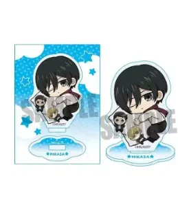 Anime ataque a los Titanes Levi Ackerman Eren Jaeger Mikasa Cosplay Mini figura acrílica soporte dibujos animados señal de pie regalo de Navidad