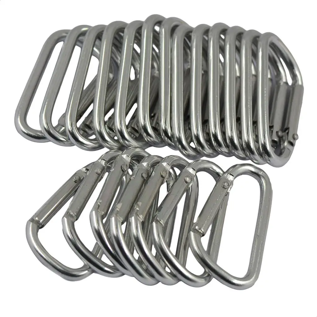 

Clip Keychain Aluminum Snap Hook Carabiner D Buckle Small Carabiner Clips for Outdoor Climbing Camping Equipment