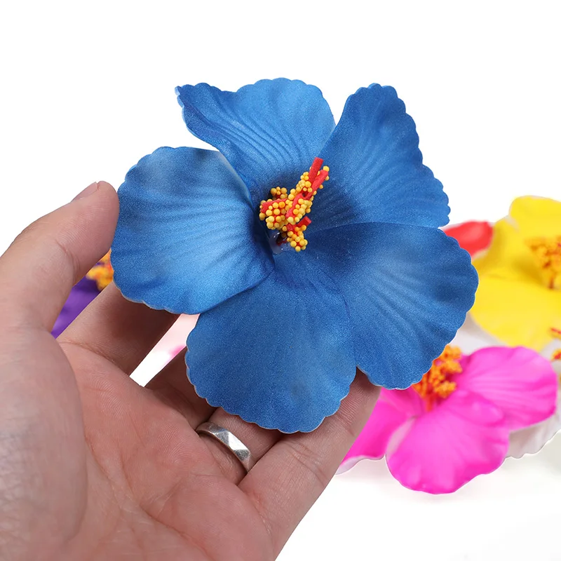 2/5 stücke Hawaiian Blume Haar Clip Sommer Strand Geburtstag Party Hochzeit Dekoration Mädchen Künstliche Ei Blumen Haarnadel Zubehör – Detail 15