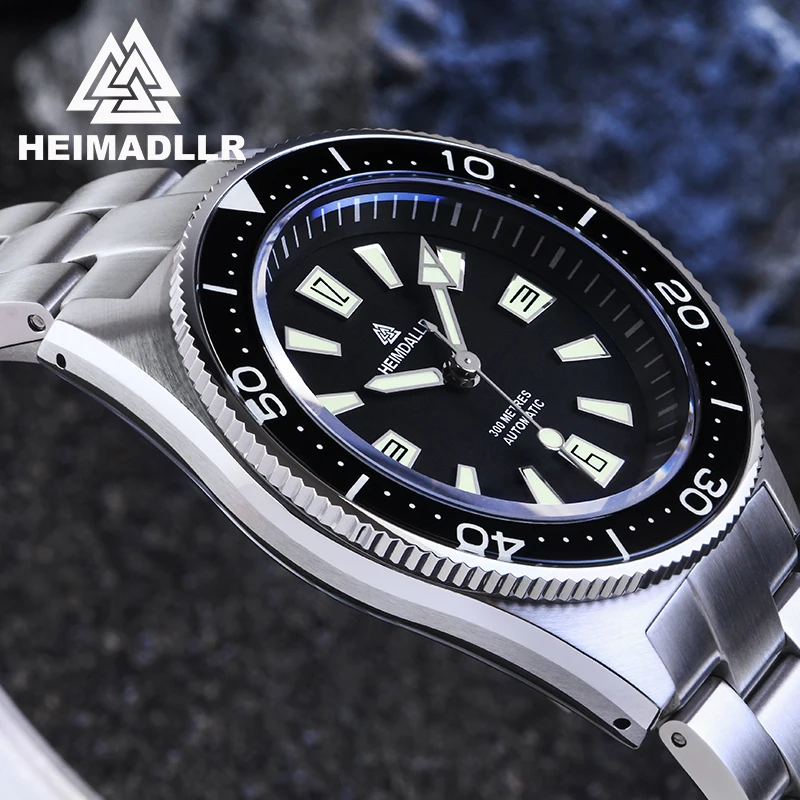 ساعات غواص رجالي HEIMDALLR H14 مرآة الياقوت 200 متر مقاومة للماء LuminousNH35A ساعات رجالية ميكانيكية أوتوماتيكية من الفولاذ