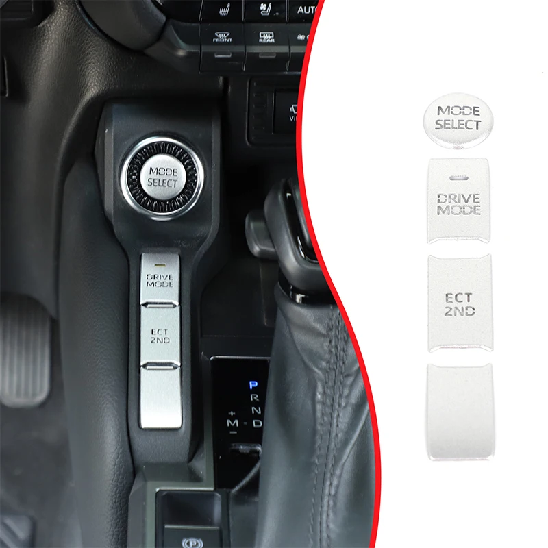

For Toyota Land Cruiser 250 Prado J250 LC250 2024 2025 Car Center Console Driving Mode Knob Switch Trim Sticker Accessories
