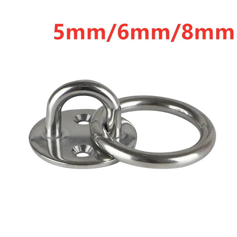 

1 шт., квадратная накладка из нержавеющей стали, крючок для глазной пластины, 5 мм/6 мм/8 мм, вешалка для тяжелых условий эксплуатации, потолочная стена, катание на лодках, тень для яхты, парусного спорта, морской