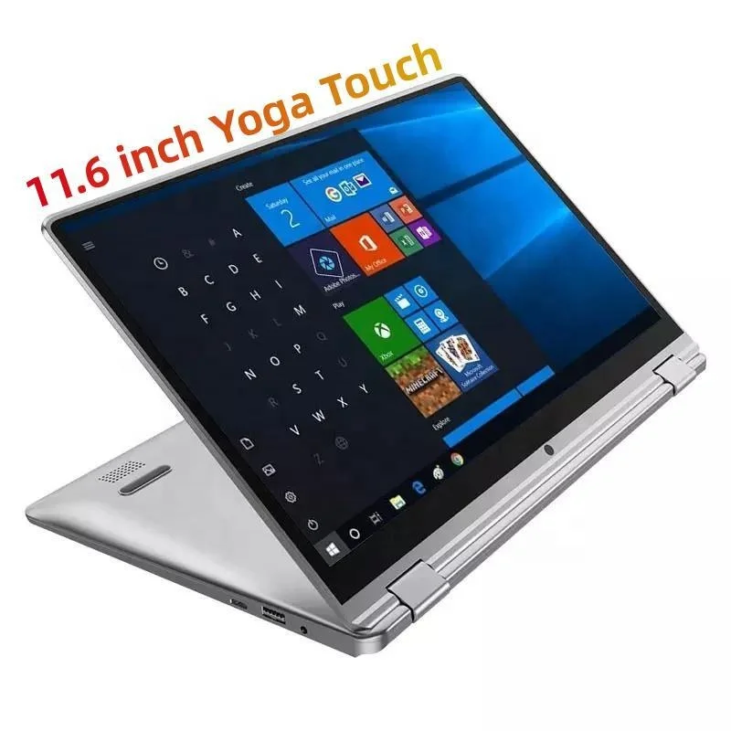 

Portable Mini Notebook PC 11.6 Inch IPS Yoga Touch Screen Window Laptops With 512GB 1TB Plastic Laptop Business Laptops