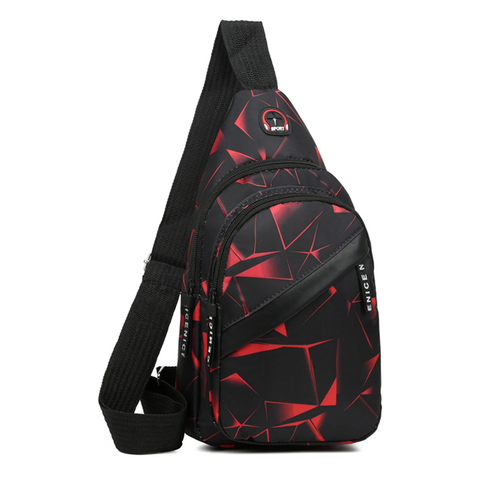 Personalized Stylish Sports Chest Bag with Hip-Hop Street Style & Ergonomic Design for Business Trip Work School