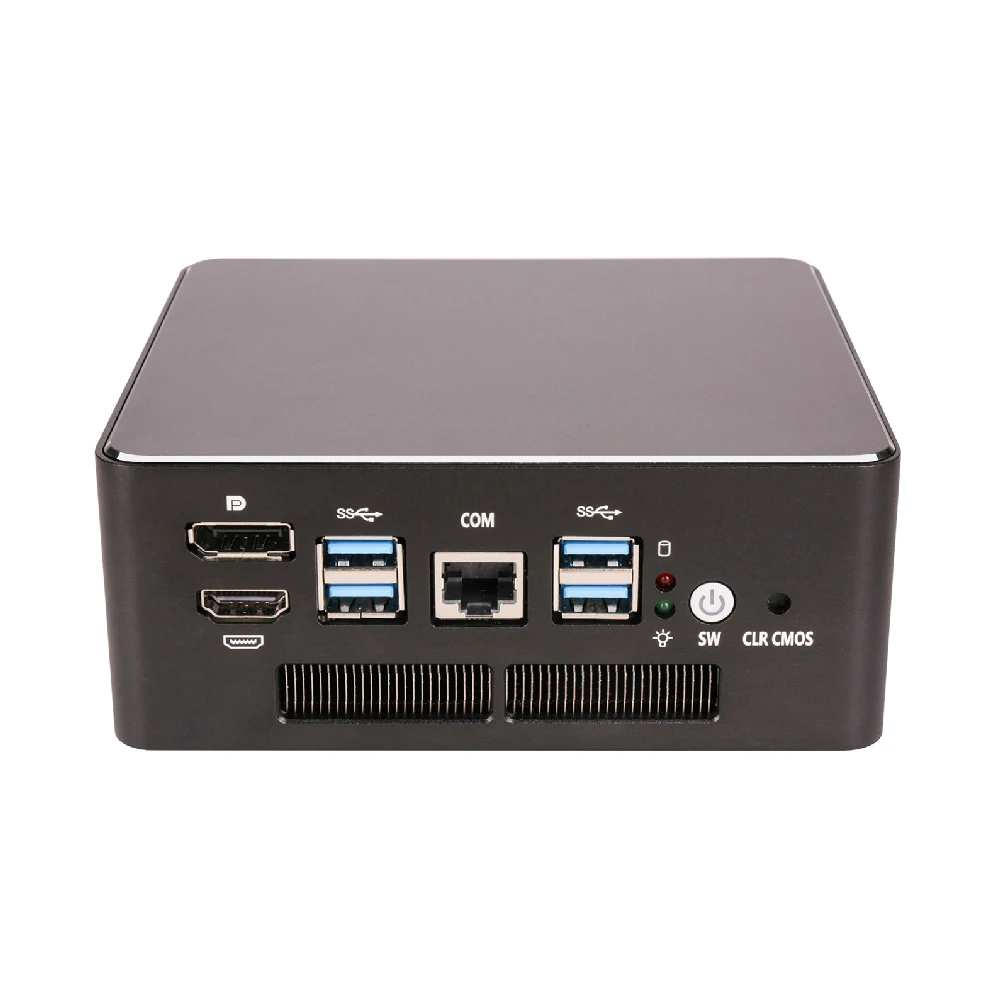 HUNSN Micro Firewall Appliance,Mini PC,pFsense,Intel I5/I7,RS54,Mikrotik,OPNsense,VPN,Router PC,6LAN,DP,HDMI,RJ45 COM,with Fan