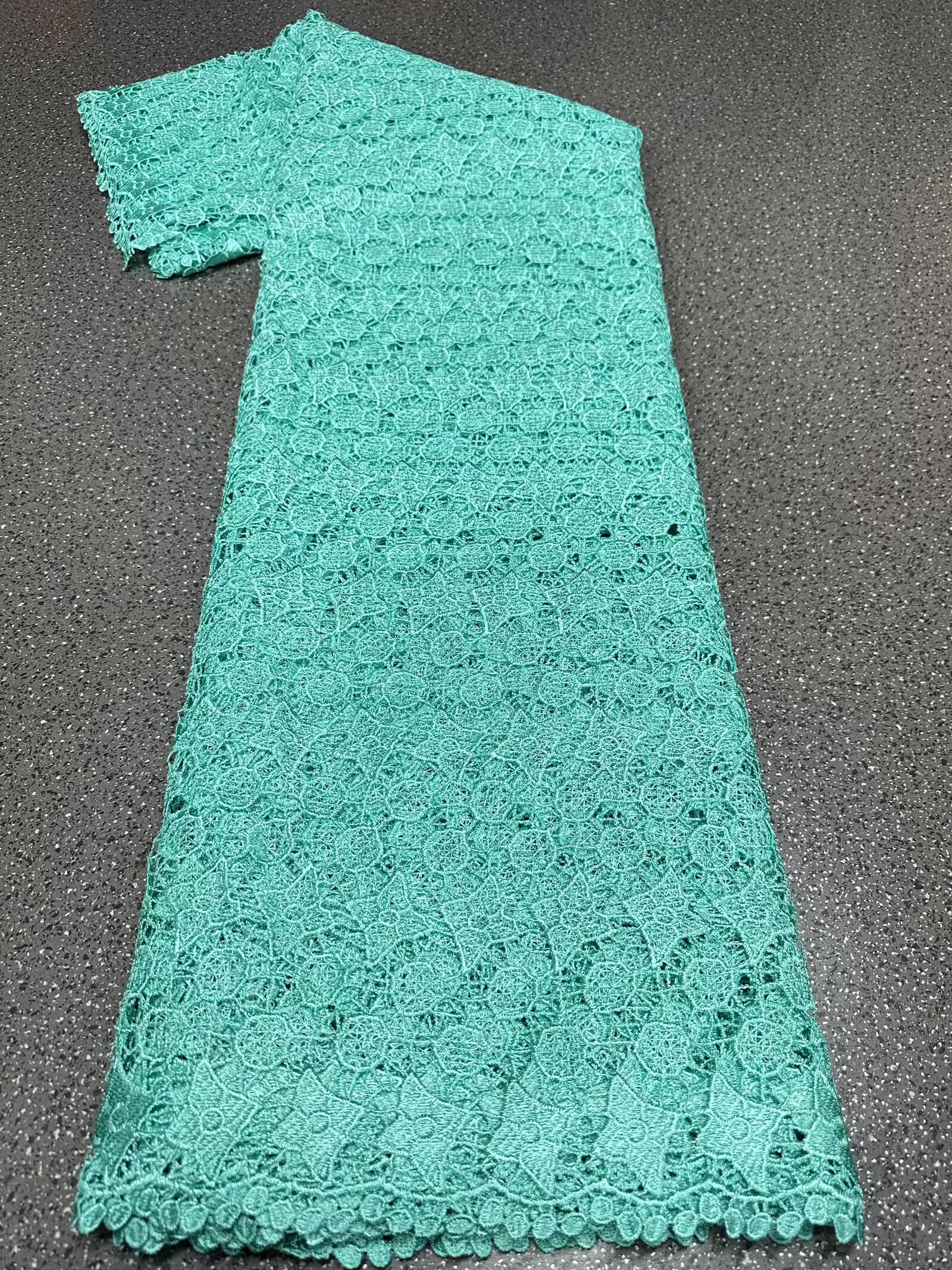 Kain Guipure Lace 2025, 5 Yard/lembar, Kain Lace Prancis, Kain Lace Afrika Mewah Berkualitas Tinggi, Lace Larut Air untuk Gaun Wanita