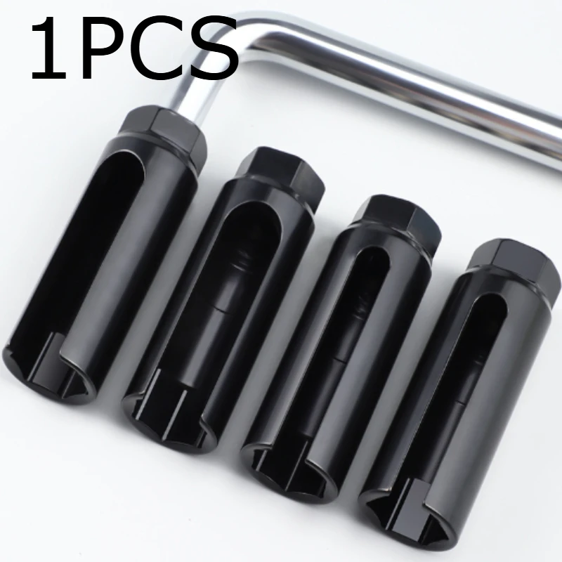 1PCS Oxygen Sensor Socket for Automotive Sensor Removal Tool 22mm slotted sensor socket Chromium Molybdenum Steel Black
