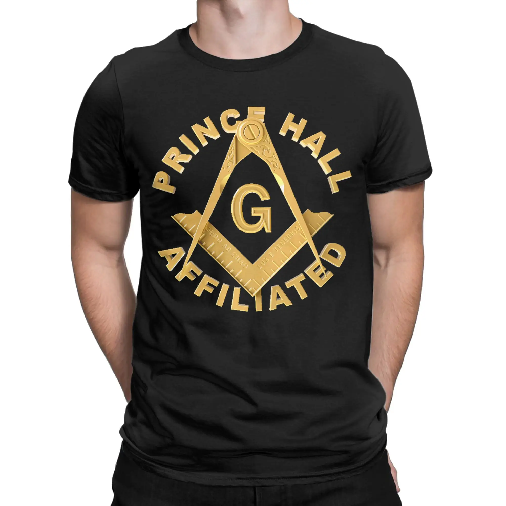 Prince Hall Affiliated PHA Masonic Freemason T Shirt Men Pure Cotton T-Shirts Round Collar Tees Short Sleeve Clothes New Arrival