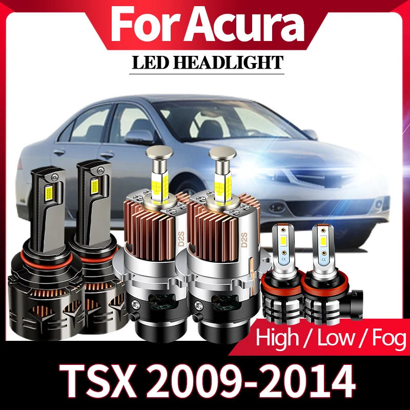 

D2S 9005/HB3 Super Bright Canbus LED Headlight Bulb Replacement Original Xenon HID Bulb H11 Fog Lamp 55W For Acura TSX 2009-2014