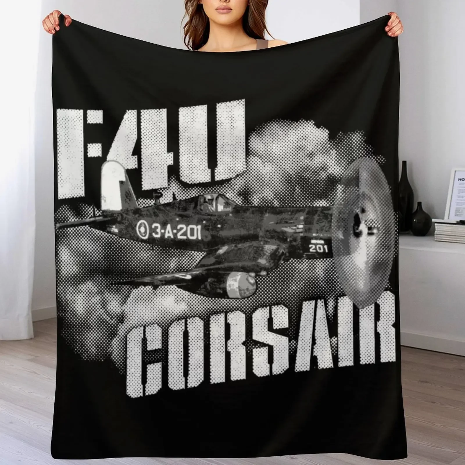 

F4U CORSAIR Throw Blanket warm for winter Blankets For Bed Blankets