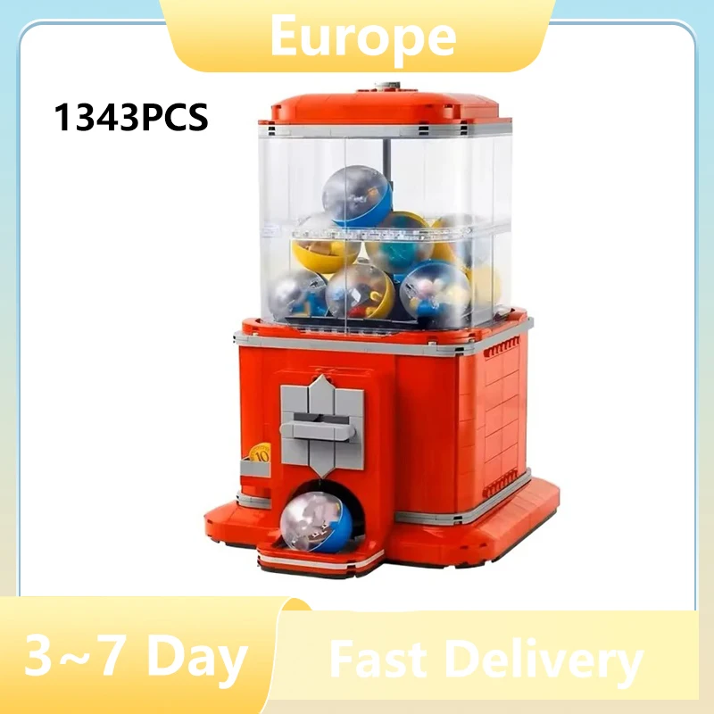 Modèle de distributeur automatique de 1343 pièces, blocs de construction, décoration de la maison, jouets assemblés pour enfants, cadeau d'anniversaire pour adultes, Compatible 21358