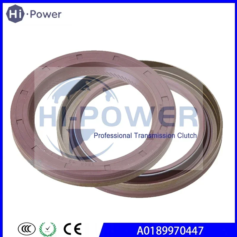 2PCS 722.3 722.5 722.6 722.8 722.9 Transmission Oil pump seal A0189970447 0109974947 0189970447 O-PPS-722.X 43x58x7 For Mercedes