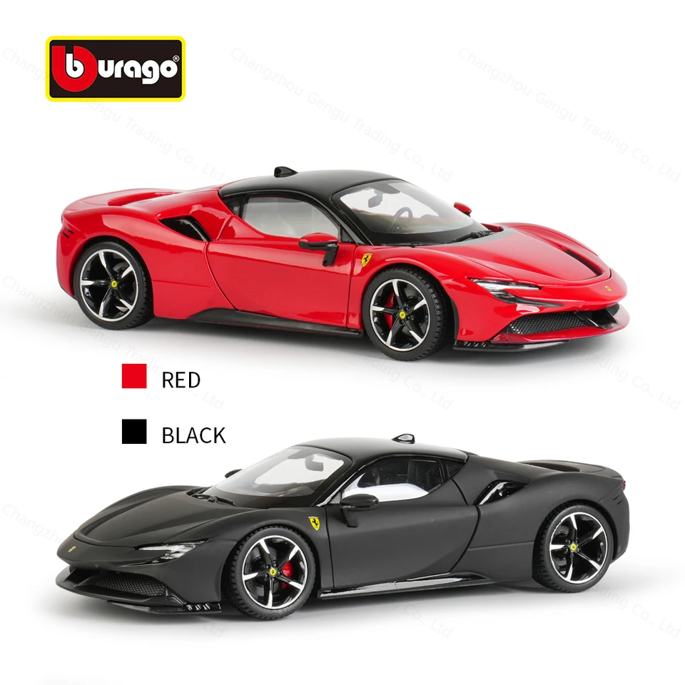 Burago フェラーリミニカー scale 1.24 Bburago 1:24 フェラーリ SF90 Stradale スポーツカー静的ダイキャスト