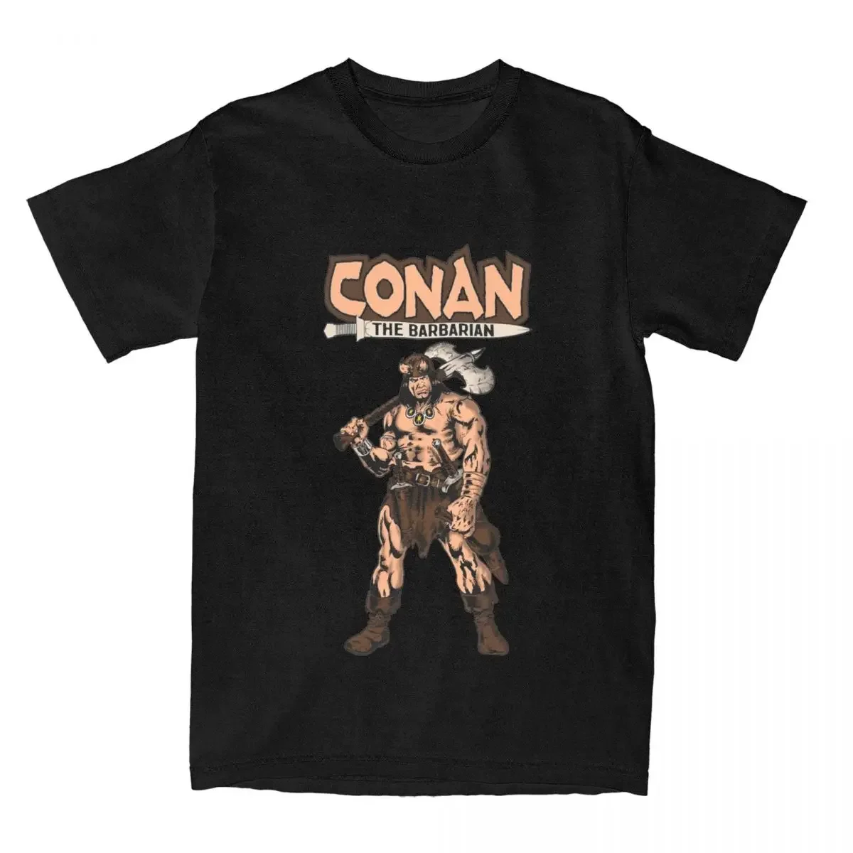 Conan The Destroy CONAN THE BARBARIAN Men Women T Shirt Merchandise Humor Tee Shirt T-Shirts Cotton Original Clothes