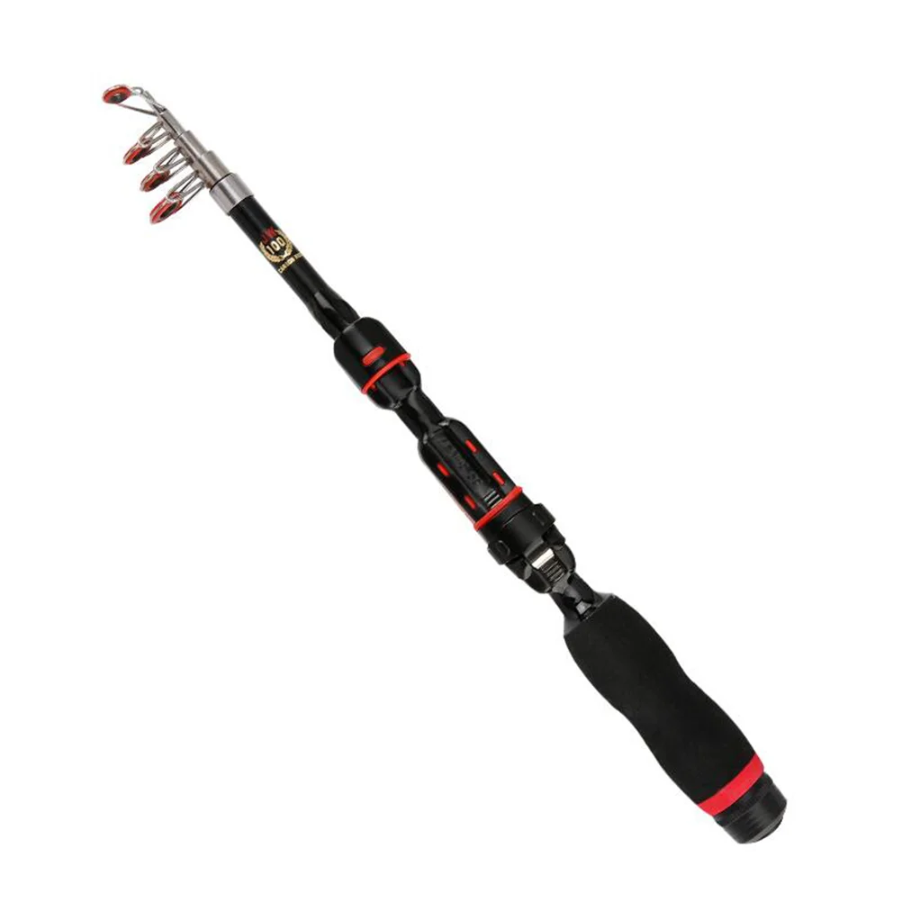 Multiple Jobs Fishing Rod Suplies Portable Accessory Bass Affordable Telescopic Folding Pole FRP Material