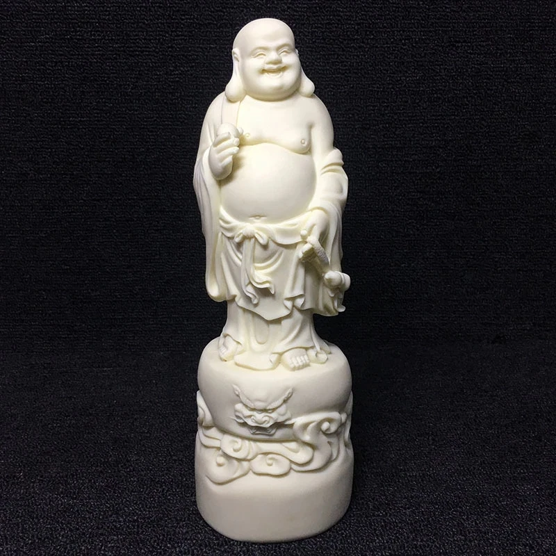 

Chinese style statue of laughing Buddha Handmade Modern art sculpture home living room bedroom lucky decoration statue