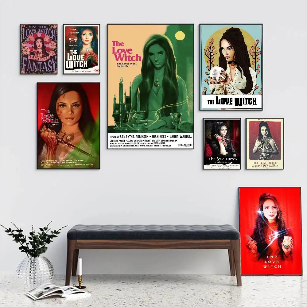 

Movie The Love Witch Self-adhesive Art Poster Whitepaper Prints Posters Artwork Aesthetic Art Wall Painting