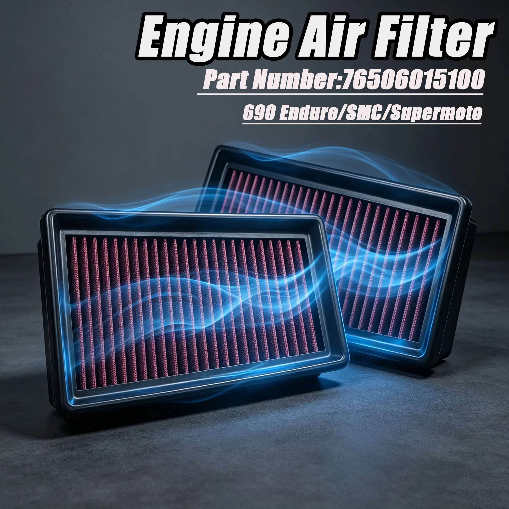 Motorcycle Engine High Flow Air Filter Cleaner For KTM 690 Enduro SMC R 4T Supermoto Replacement Air Intake Filter Element