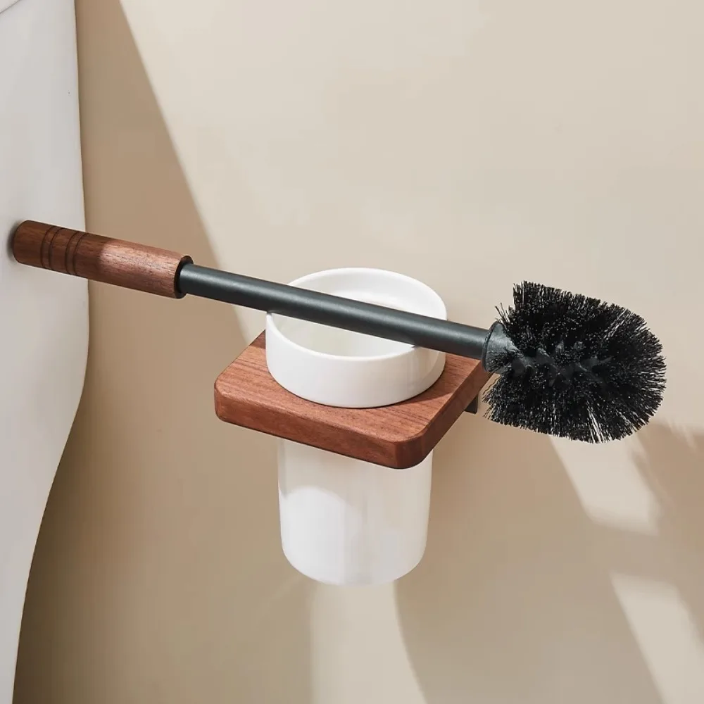 toilet-brush-household-no-dead-ends-wall-mounted-walnut-punchable-bathroom-toilet-brush-set-free-of-punching