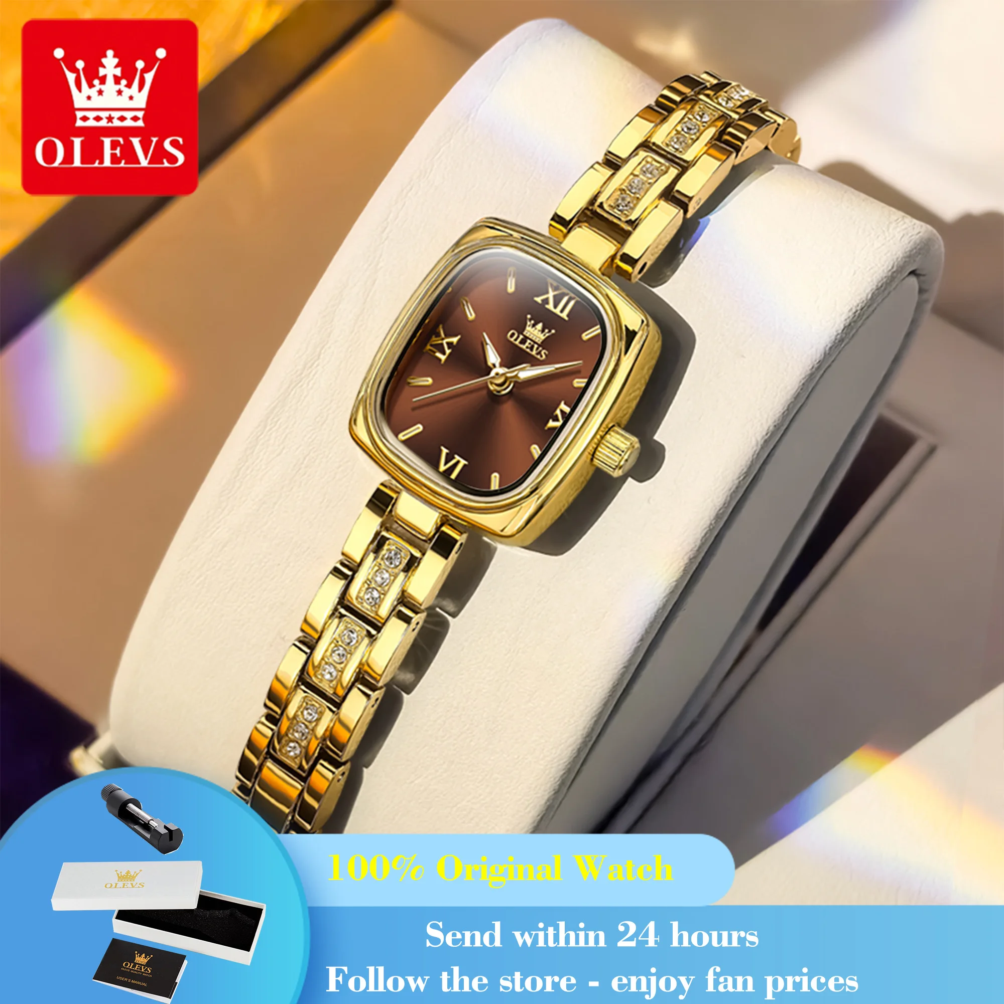 

OLEVS 3695 Woman Watch Waterproof Luminous Simple Elegant Quartz Watch For Women Fashion Original Top Brand Ladies Wristwatch