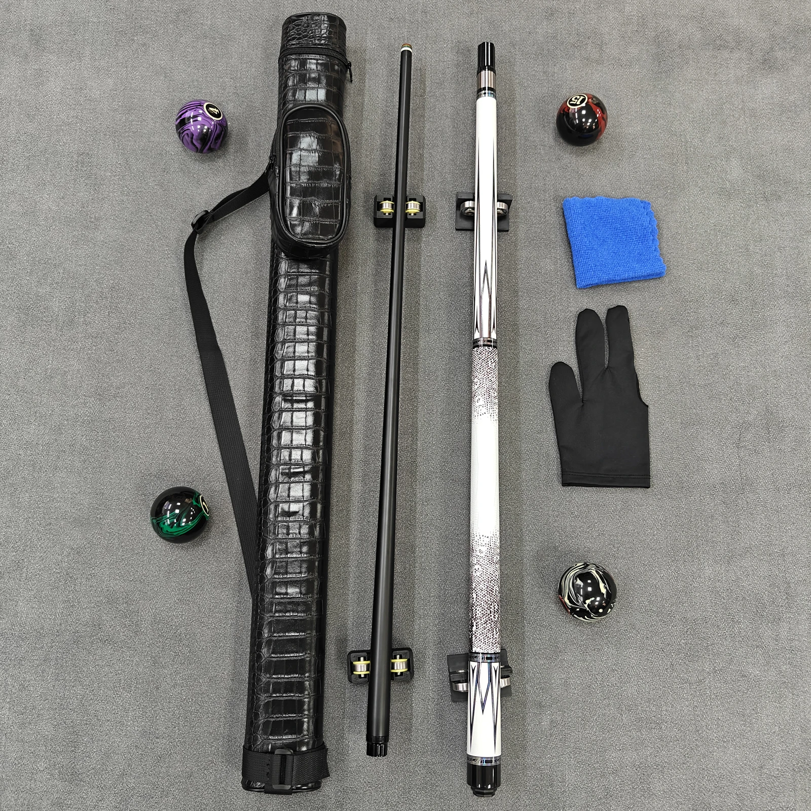 High‑Tech Shaft Pool Cue, 12.5 mm Tip, Premium Feel, Stable Power, Professional Tournament Level