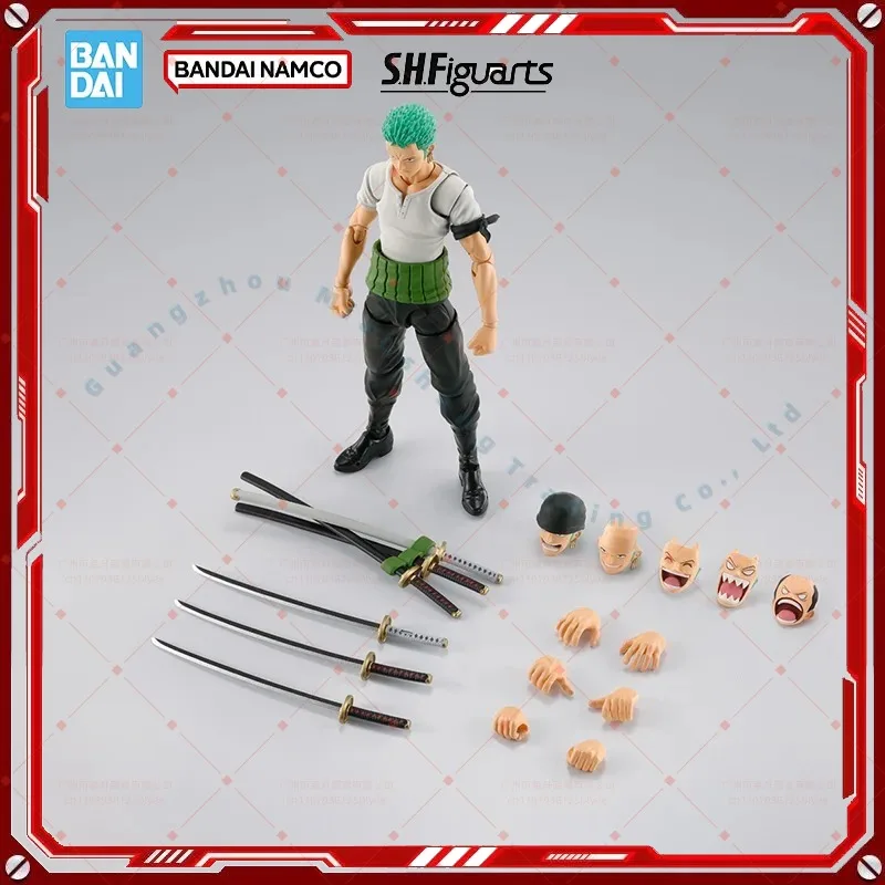 

Bandai SHF S.H.Figuarts One Piece RORONOA ZORO ROMANCE DAWN Figure Finished Model Anime Action Toy Gifts for kids SOLDIER SET