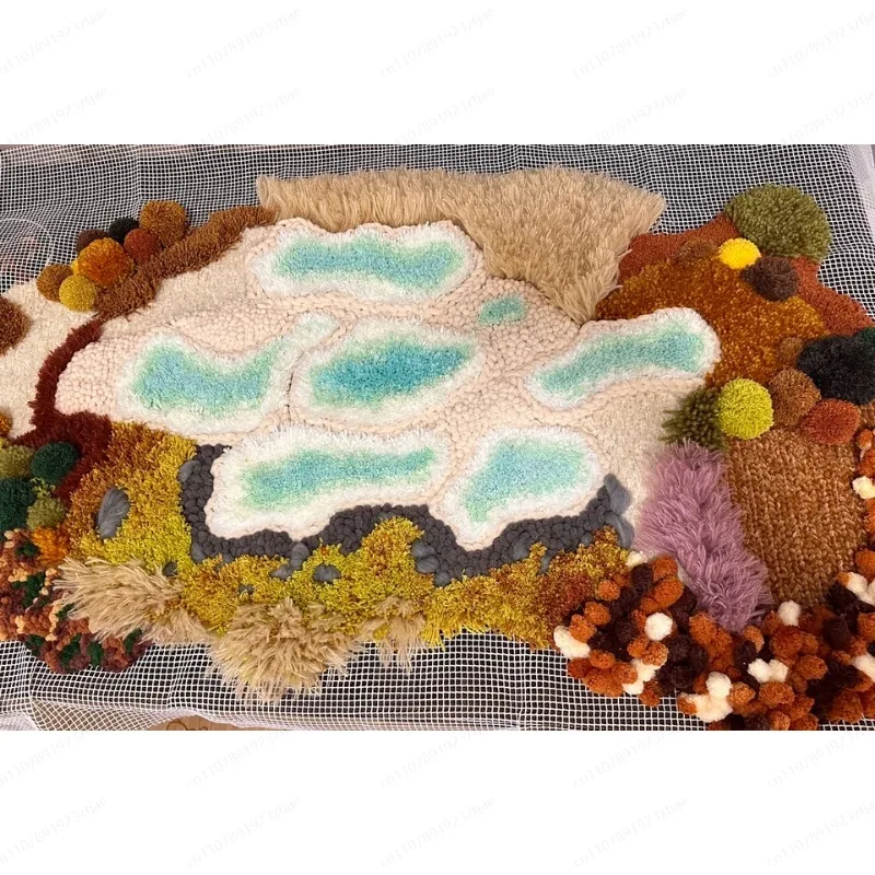 

SpringField DIY Moss Carpet Kit, Handmade Rug Material Pack for Bedroom, Housewarming Gift, Ins Style