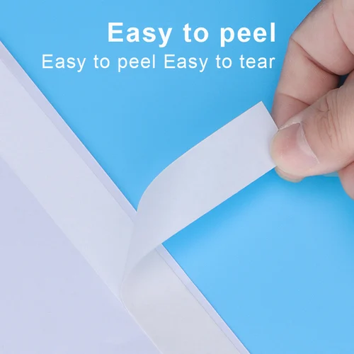 Imagen 2 del producto Cinta de doble cara ordinaria de 10/50m, adhesión duradera, papelería para estudiantes de alta viscosidad, publicidad transparente sin rastro para el hogar