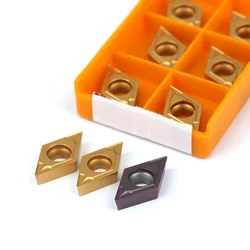 DCMT11T304 DCMT11T308 Numerical Control Machining Center Turning Inserts DCMT Series Lathe Internal Turning Tools Rhombus Blades
