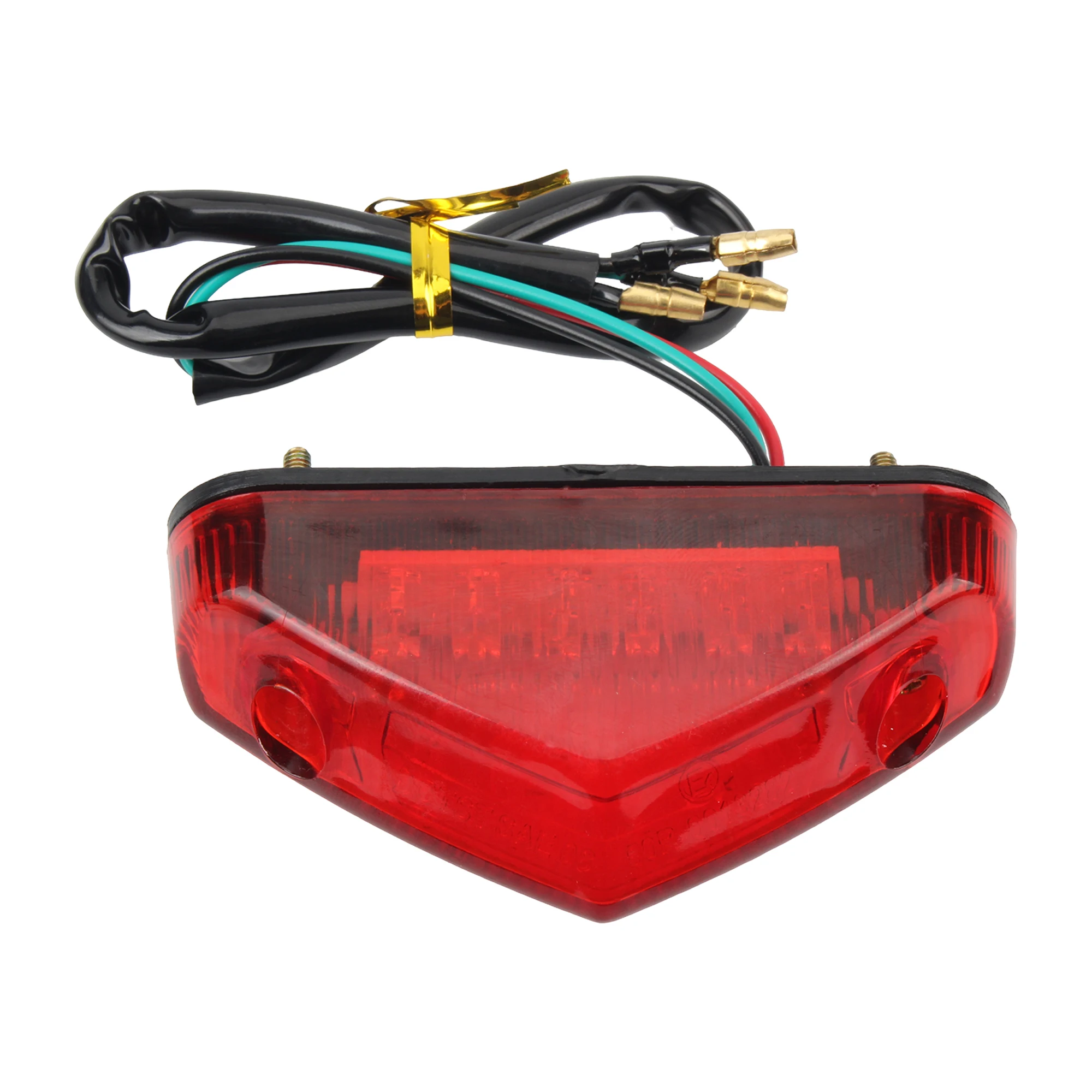 AliExpress ProfesMotor Universal 12V Motorcycle Tail Rear Light Lamp Taillight Brake Stop Lights License Plate Light for Scooter Dirt Bike Cafe Racer