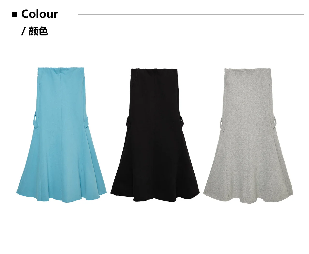 New Arrival Mermaid Skirt High-Waisted Bodycon with Flared Hem Long Skirt Korean-Style Original Design Unique and Trendy Skirt