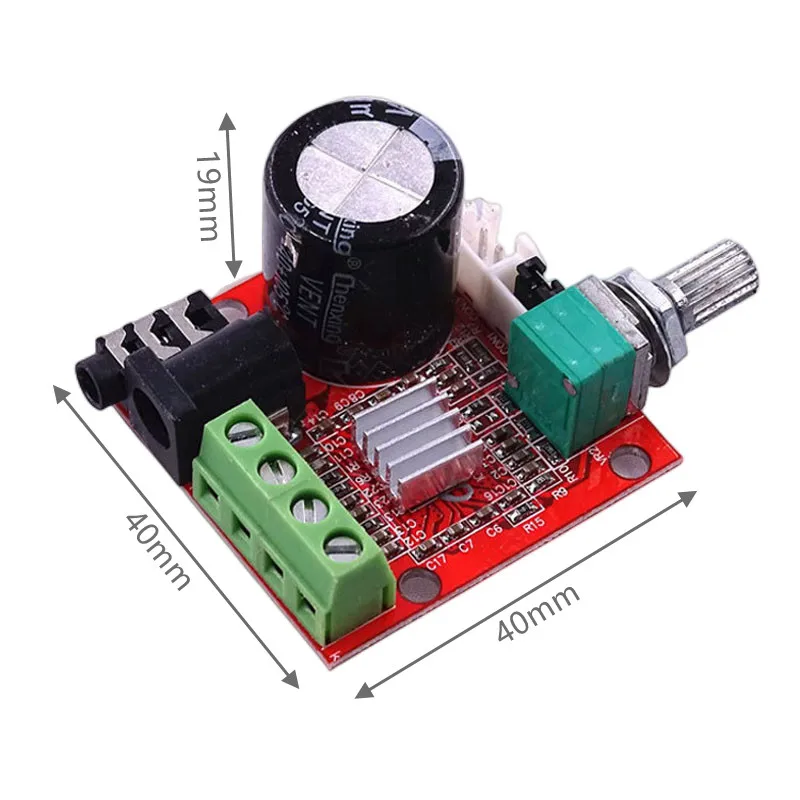 1~50Pcs PAM8610 Mini Amplifier Board TDA2030 12V 10W Pure D-Class Stereo Amplifier