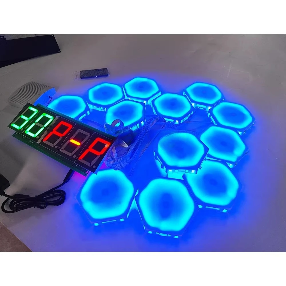 놀이공원 타이머 인터랙티브 보드 운동 반응 빠른 챌린지 LED 게임 반응 훈련 라이트